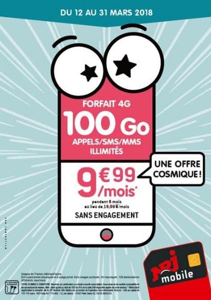 PROMO NRJ  100 GO à 9,99€